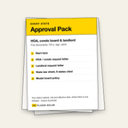 HOA and landlord approval pack: five editable documents, every state